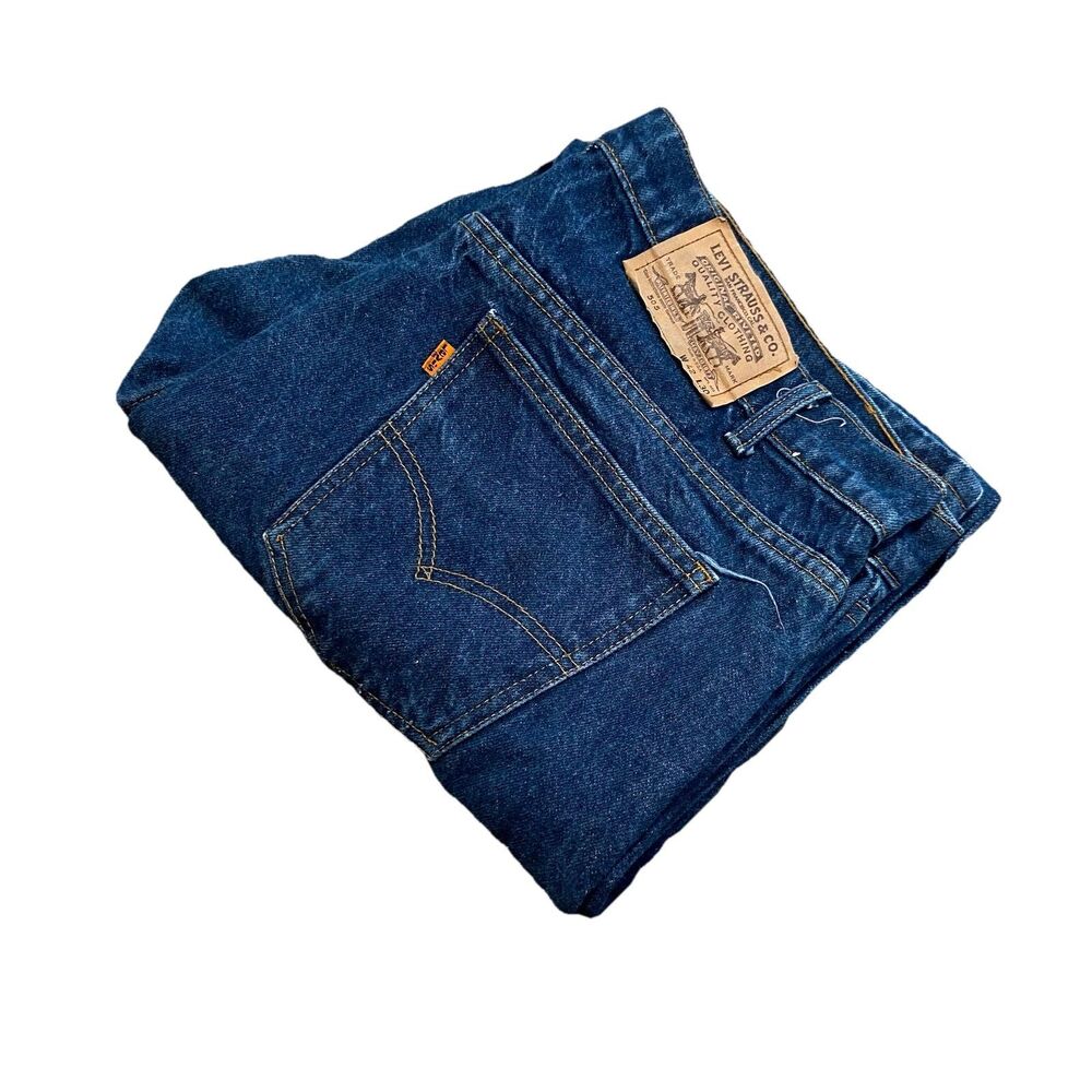 Vintage Levi’s 505 Jeans Pants Orange Tab 80s Scovill Zipper Tru 40x30 USA Made